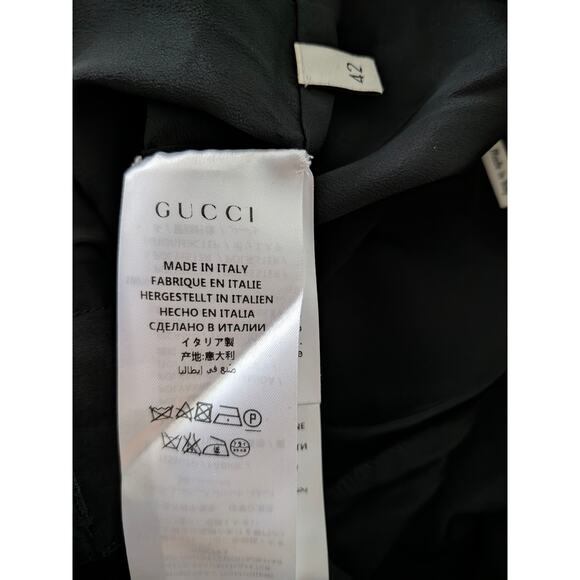 NWT Gucci Sequin Snake Red Straight Leg Pants IT 42 US 6  Luxury Trousers - Picture 10 of 12